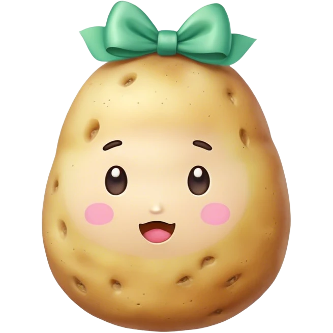 meditater kawaii potato bow emoji