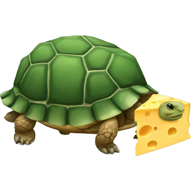 Tortoise and cheese emoji