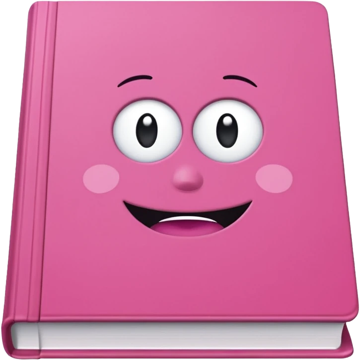 generate an ios genmoji of a pink book "IT ENDS WITH US"  emoji