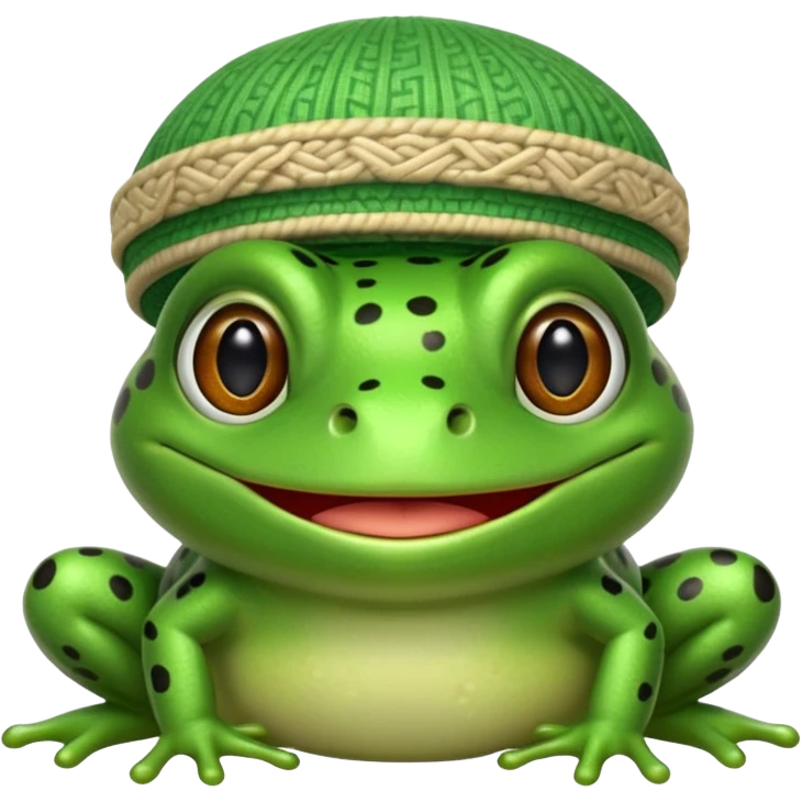 Muslim frog emoji
