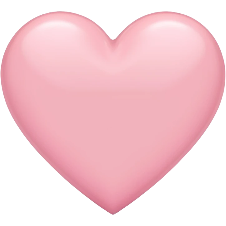 Pastel pink heart emoji