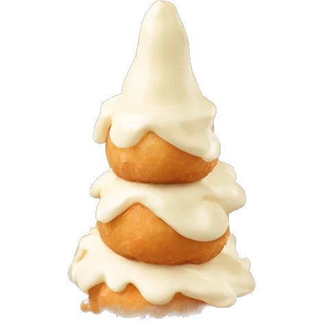 croquembouche with cream  emoji