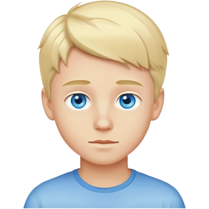 chico rubio con ojos azules  emoji