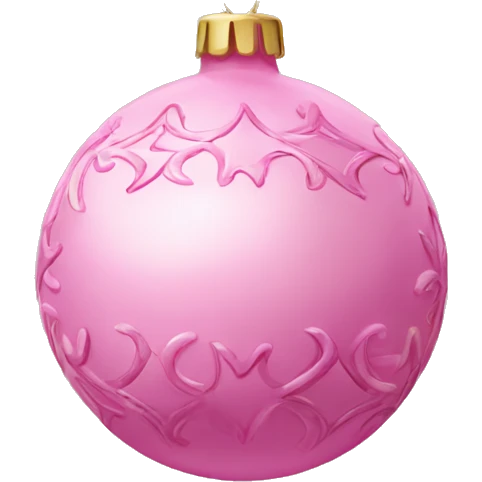 Pink ornament  emoji