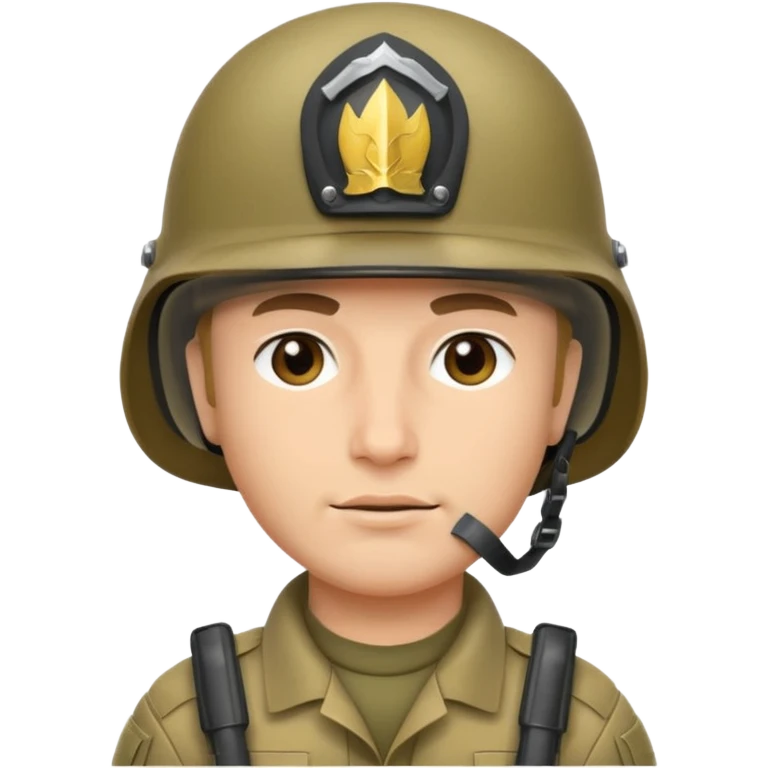 Soldier face with helmet emoji