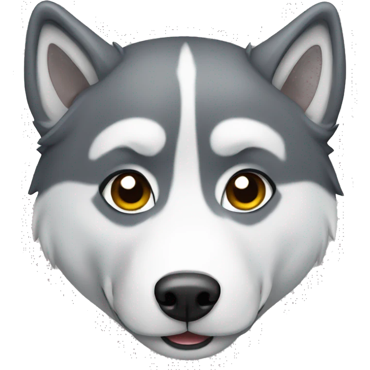 Husky grey emoji