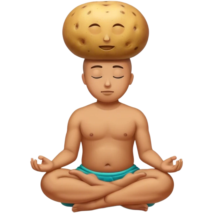 meditater potato  emoji