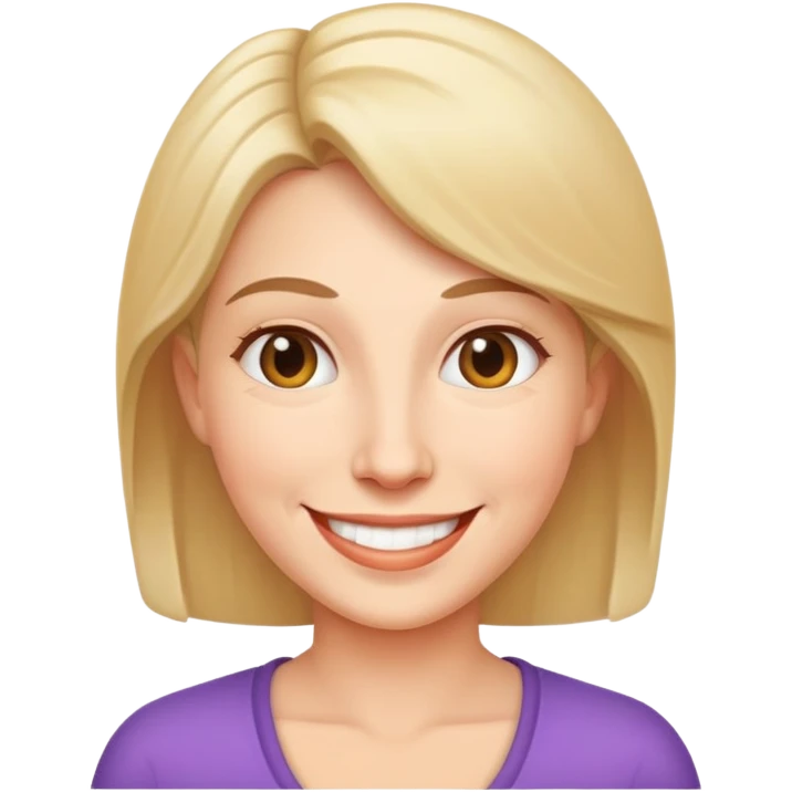 Smiling mom emoji