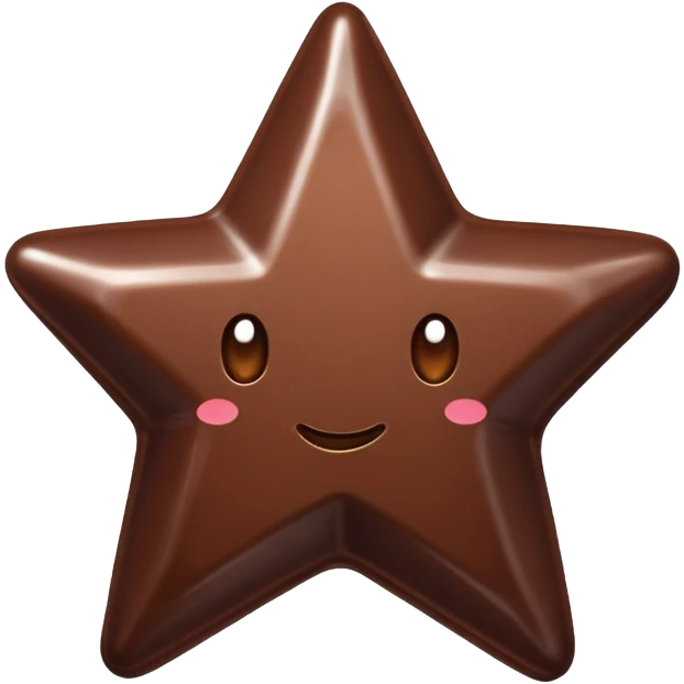 Chocolate star emoji