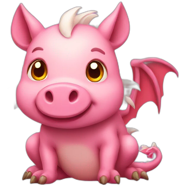 piggy dragon emoji