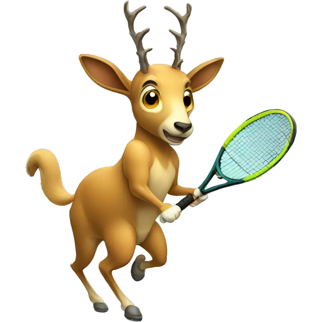 Chamois playing tennis emoji