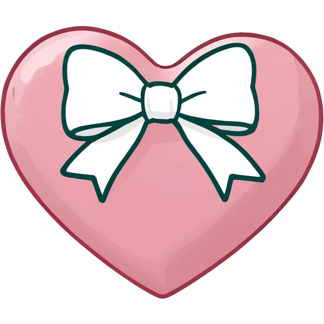 pink heart with bow in it  emoji