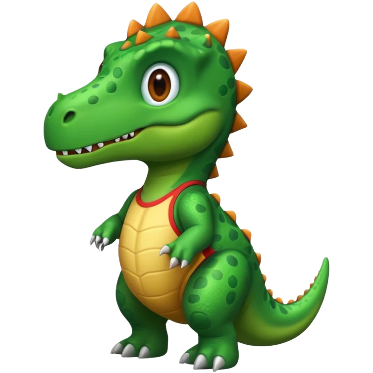 Dino wearing jersey emoji
