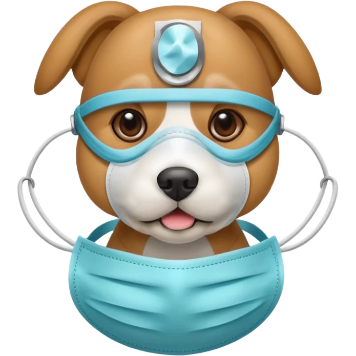 dog Wearing Medical Mask emoji