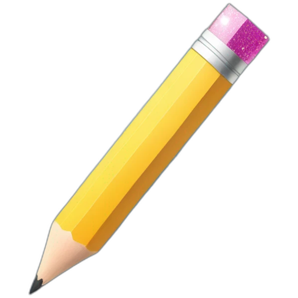 pencil and paper with sparkles emoji