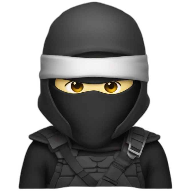 big white ninja emoji