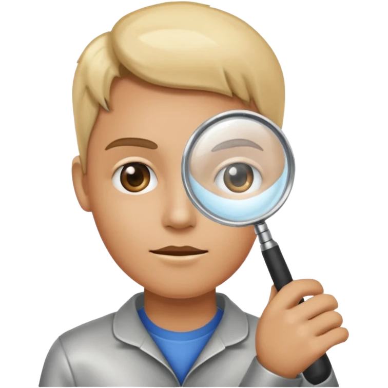 magnification glass arm emoji