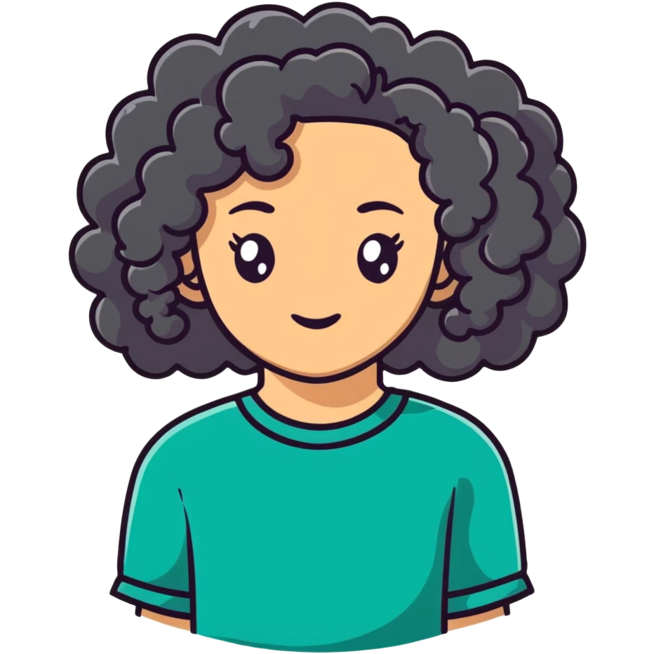 Curly girl  emoji