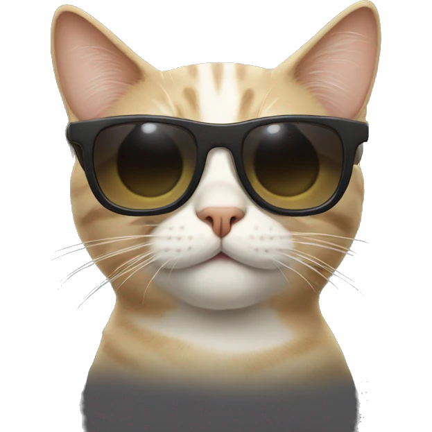 Cat with sunglasses emoji