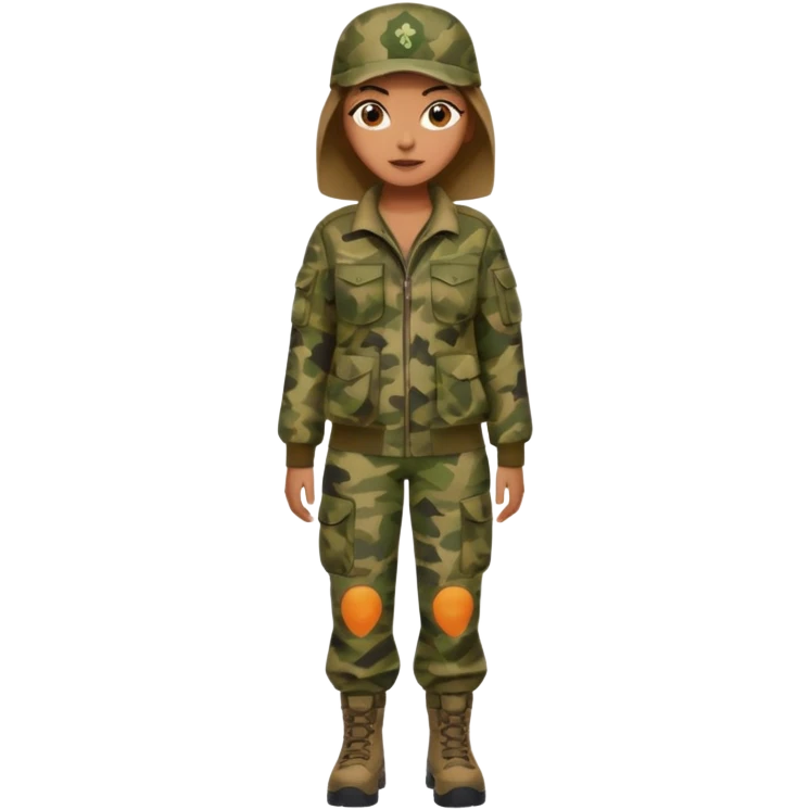 realistic full body camo baddie emoji