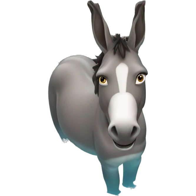 Donkey at pool emoji