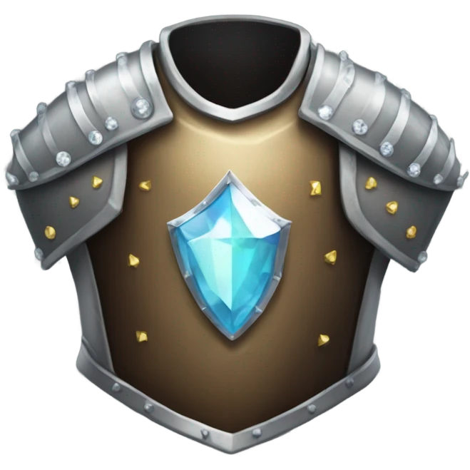 chestplate knight with diamonds emoji