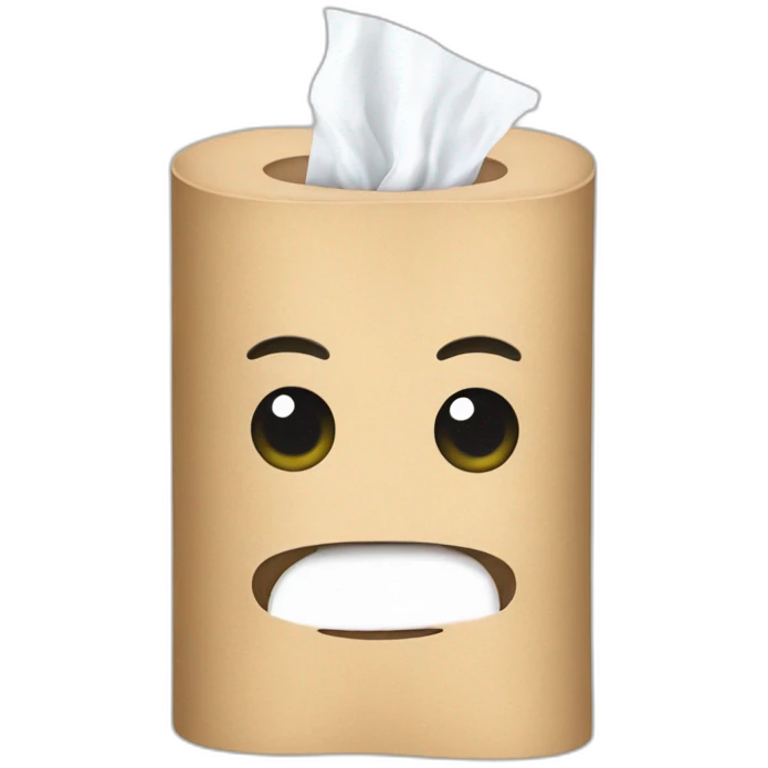 Facial tissue emoji