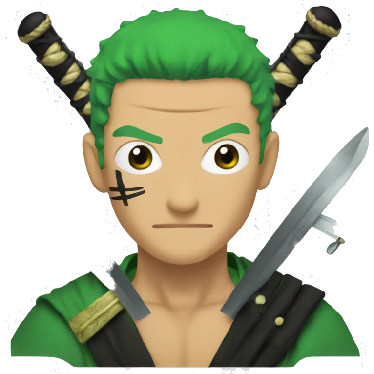 Zoro with swords emoji
