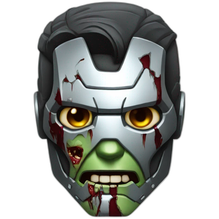 Iron man zombie emoji