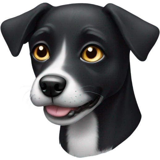 Black smal dog emoji