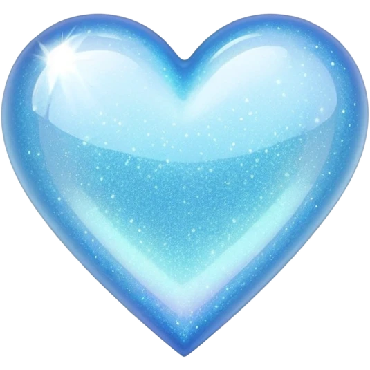 Light blue sparkly heart emoji