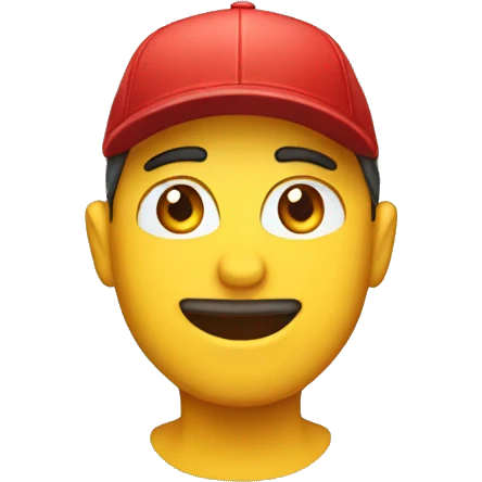 Czech in a cap emoji