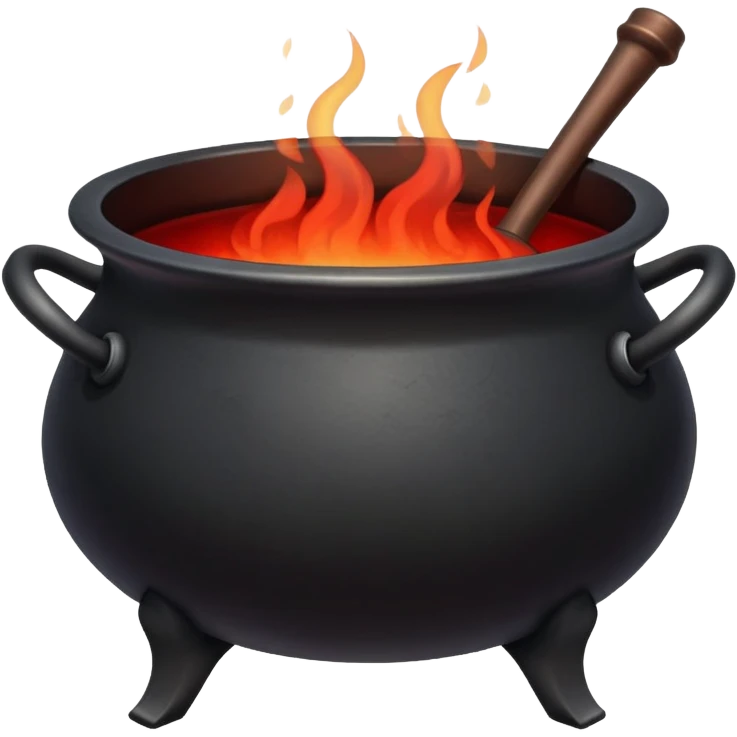 Cauldron red Gothic emoji