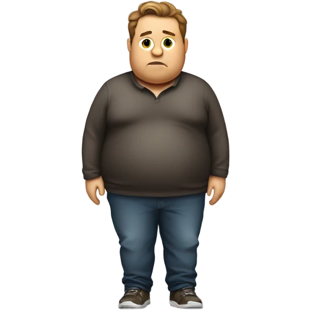 Obese Ryan reynolds standing emoji