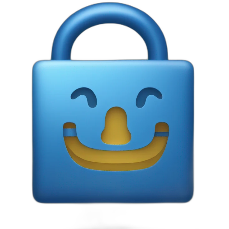 Blue lock emoji