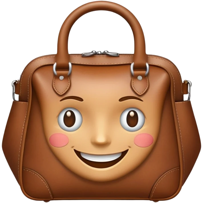 bag with a face on it emoji