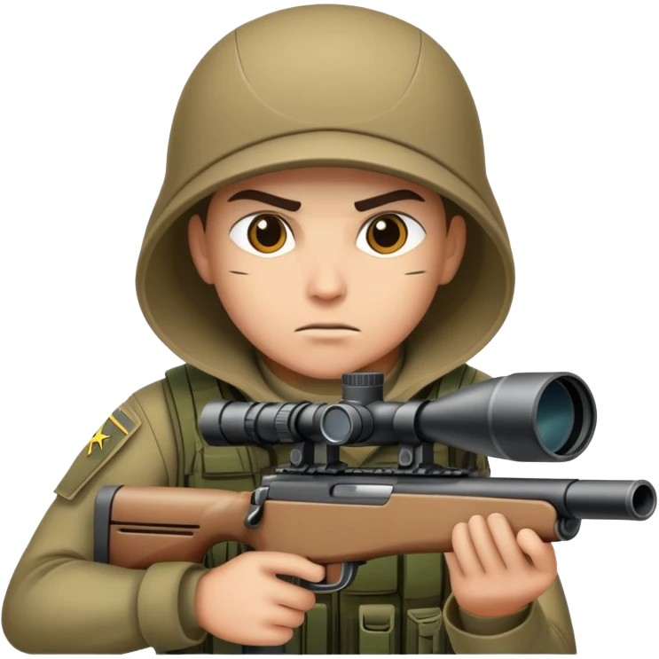 Army sniper  emoji