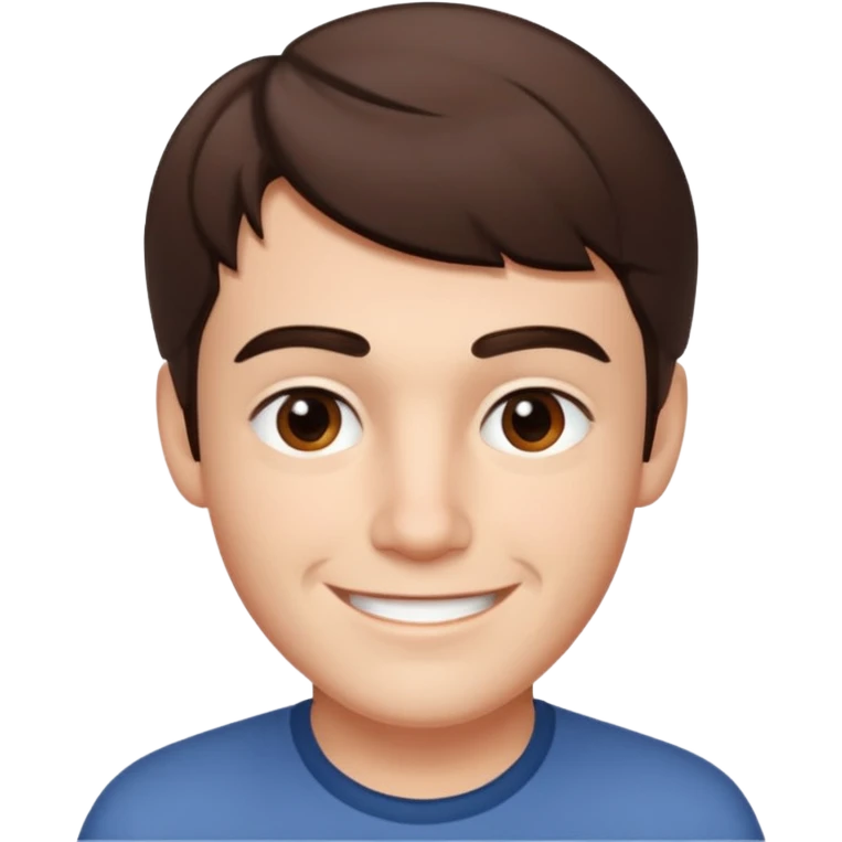 Walter Jr from Breaking Bad, smiling face, short hair, defined eyebrows, friendly expression emoji