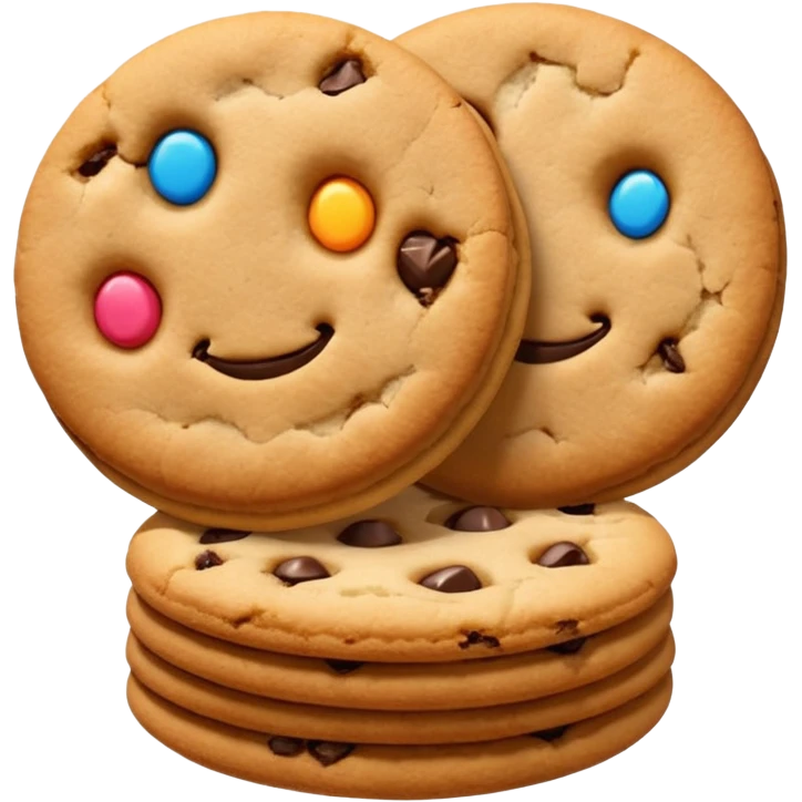 a pair of Cookie without Chocolate emoji