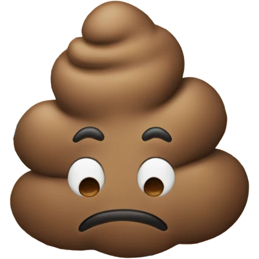 Poop with hearts around it  emoji
