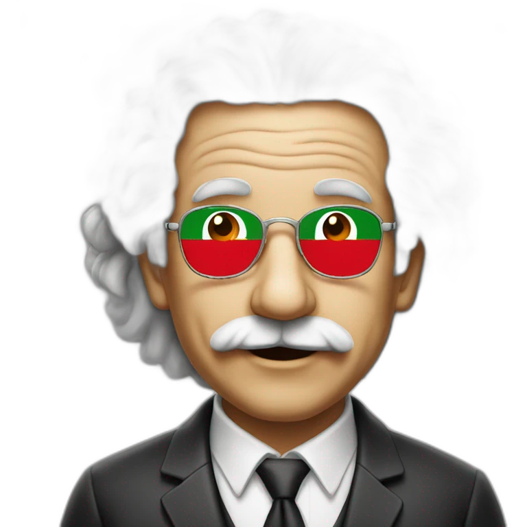 Lebanon flag einstein emoji