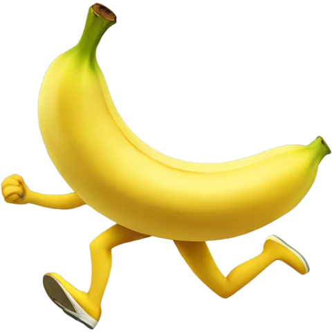 banana running emoji