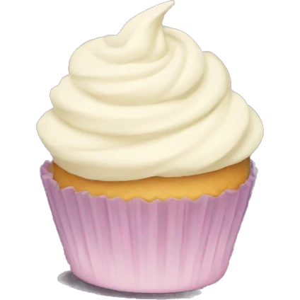 vanilla cupcake emoji