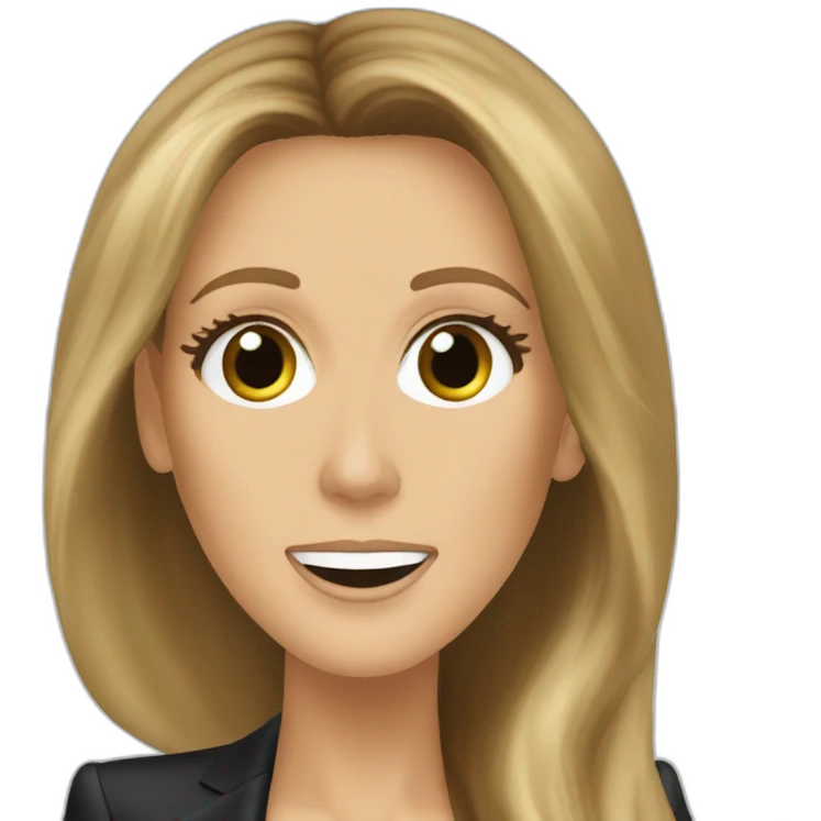 Céline Dion singing emoji