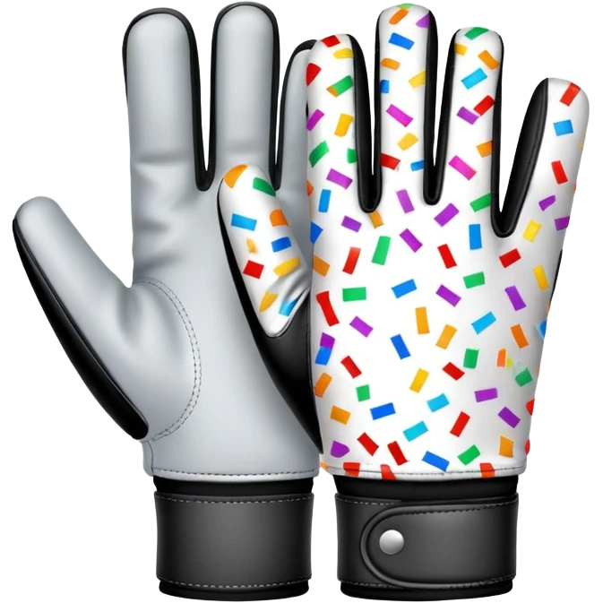 Confetti batting glove  emoji