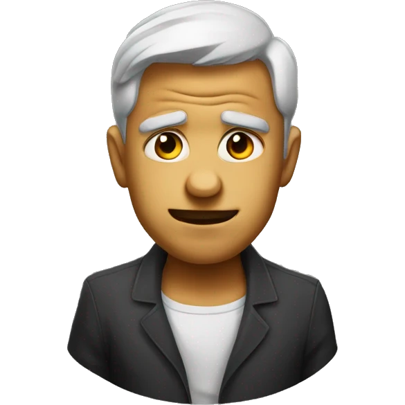 arrogant person with pretentious expression emoji