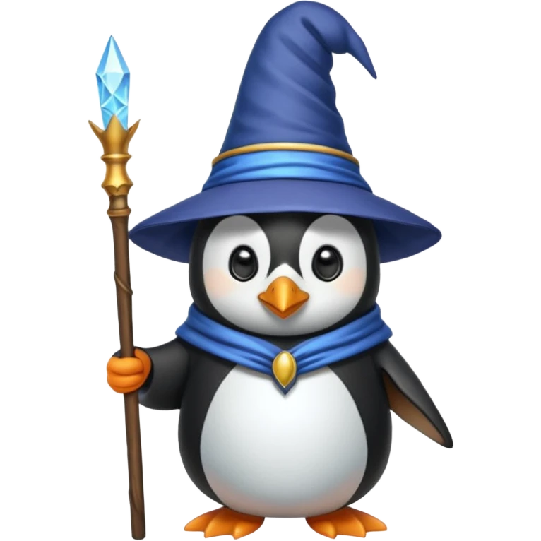 Penguin Wizard emoji