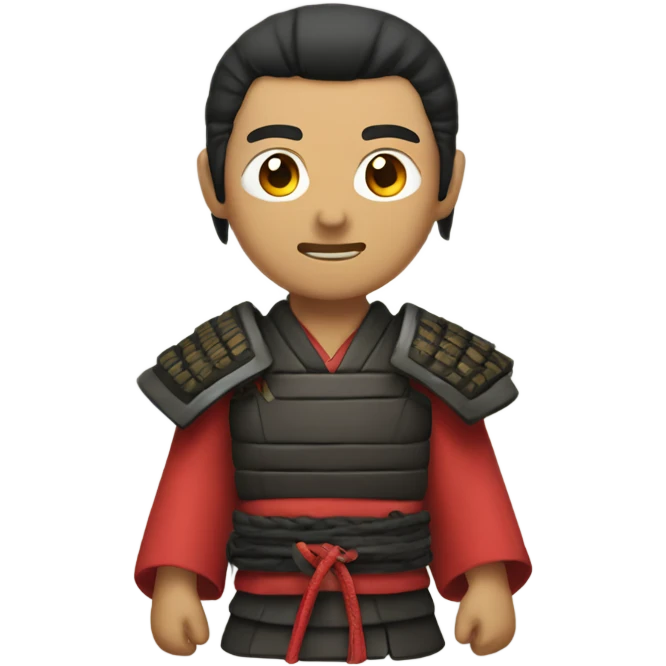 Asian man in samurai gear emoji
