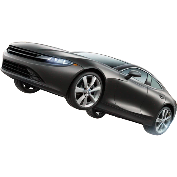 A car flying emoji