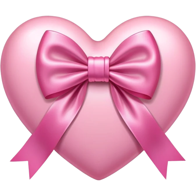 Pink heart with pink bow around it emoji